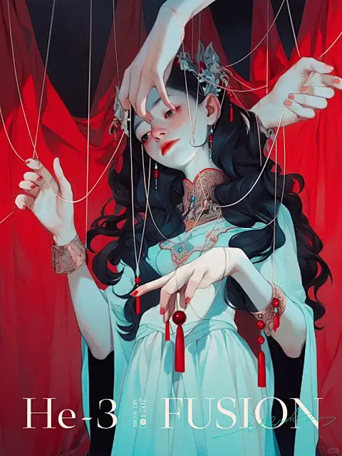 美女动漫 霓虹折光 赛博少女